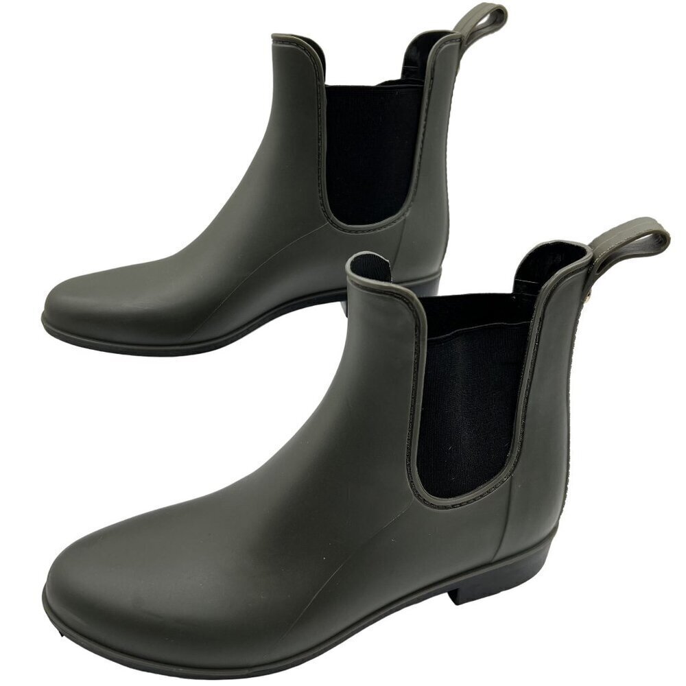Sam Edelman Womens 8 Tinsley Moss Green Chelsea Ankle Rain Bootie